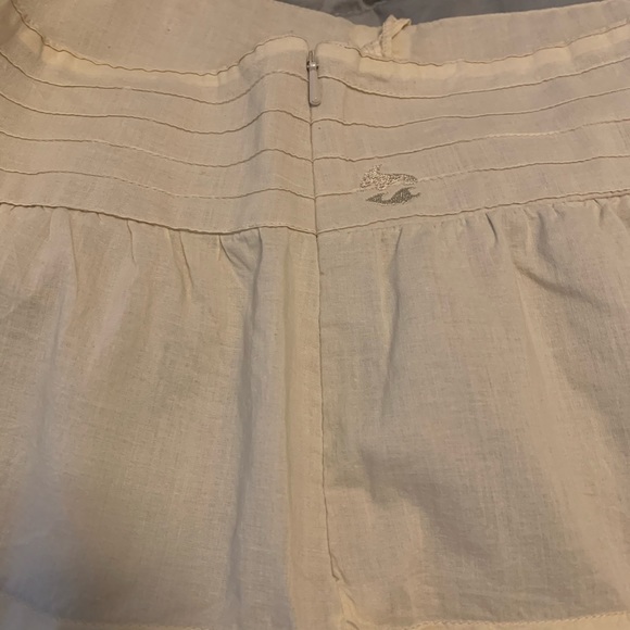 Billabong Skirt 3 Cream Lined Zipper geometric boho a line bohemian beach vacay - Picture 7 of 9